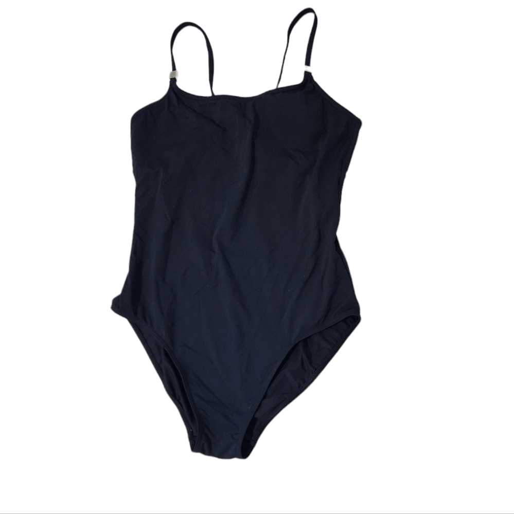 Calvin Klein Black One Piece Low Back Criss-cross Straps Size 10